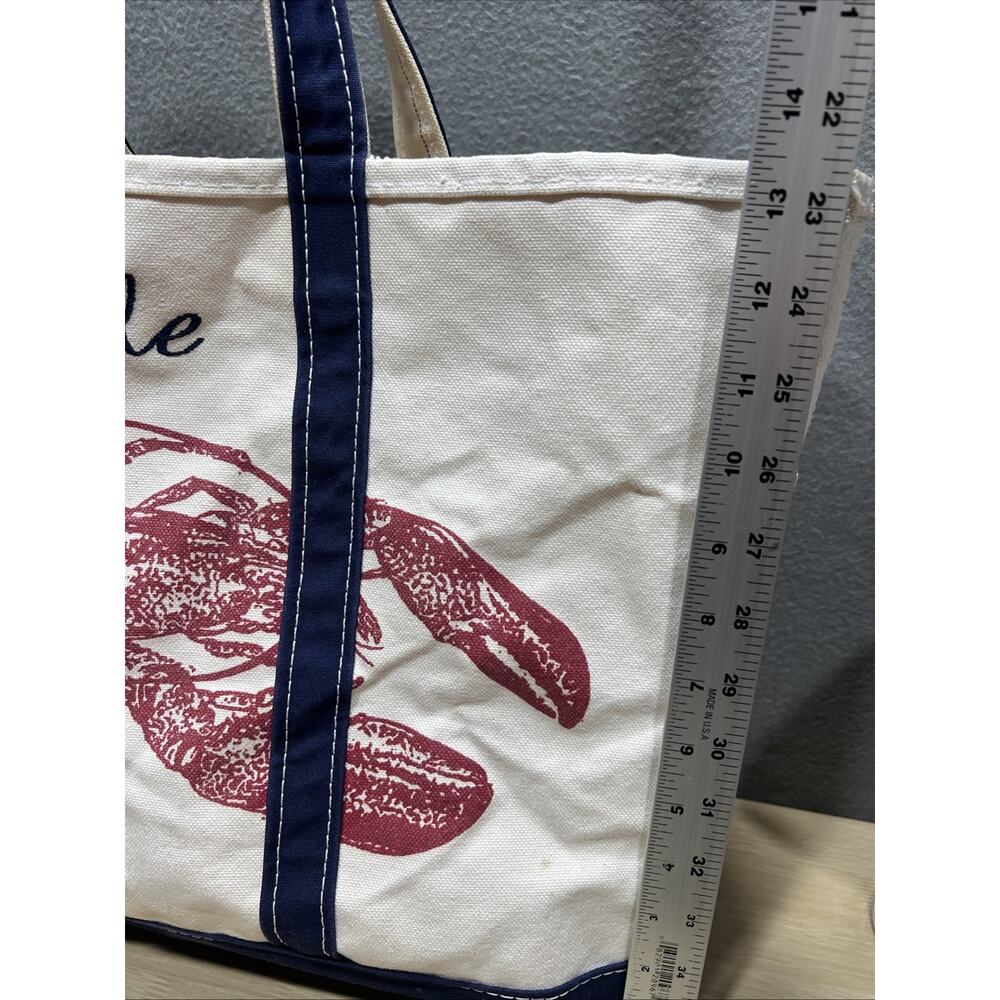 Vintage L.L. Bean Red Lobster Large Boat & Tote Made in USA (Dale) Read - Picture 15 of 16